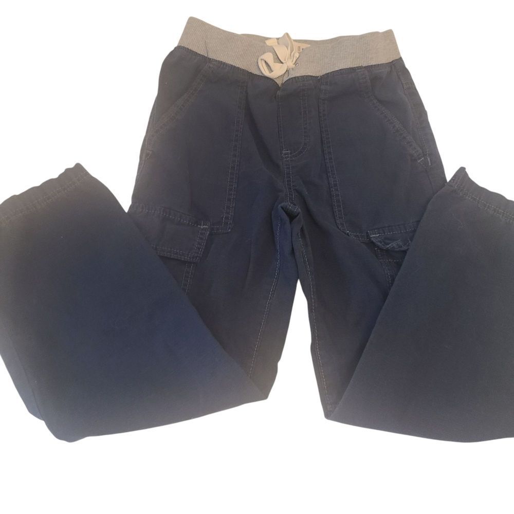 OLD NAVY Cargo Pants Pull Ons Navy With Gray Boys Size Medium‎